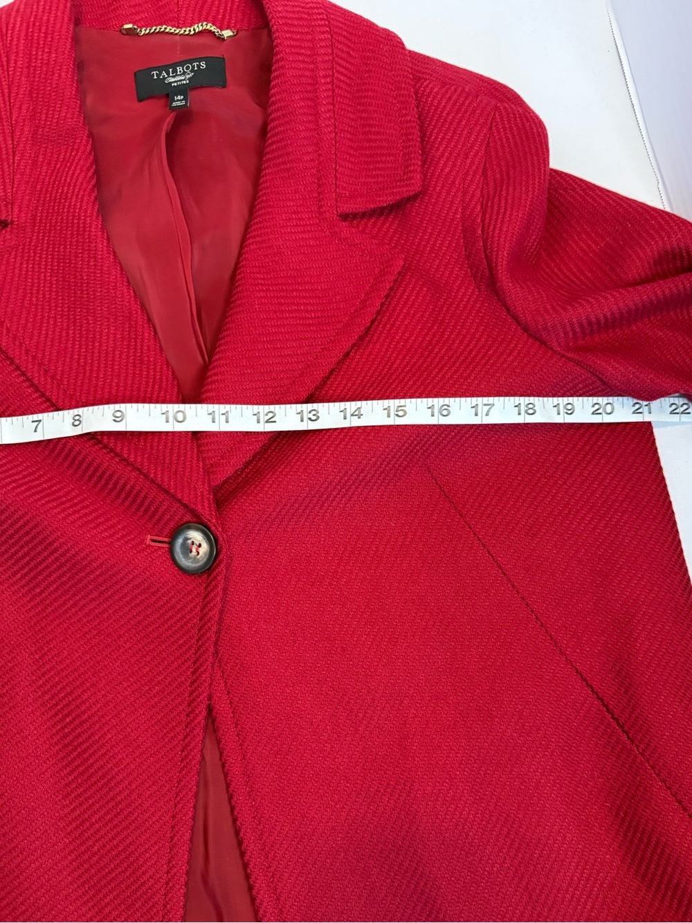 Talbots Red Women's Single-Button Jacket - Picture 5 of 6